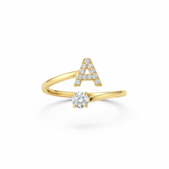 BAGUE AJUSTABLE CLASSIC AVEC INITIALES