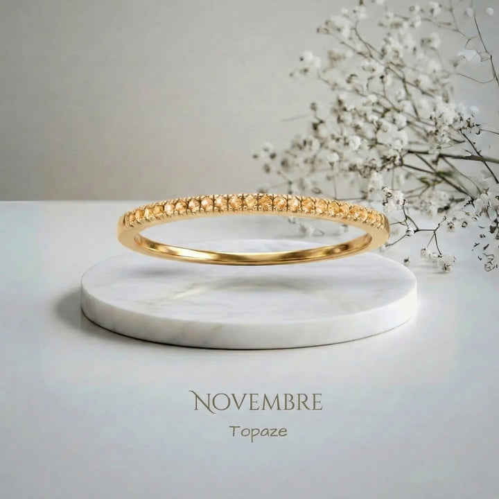 BAGUE AVEC PIERRE DE NAISSANCE
