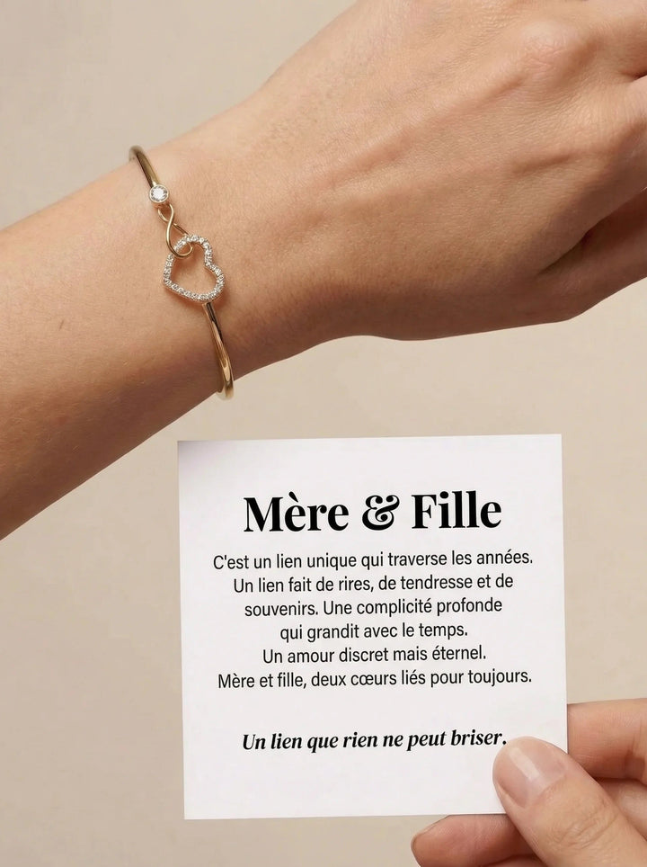 MÈRE & FILLE | BRACELET CŒUR INFINI