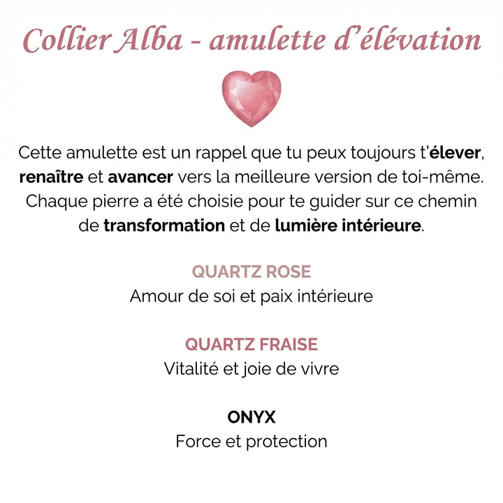 COLLIER ALBA – AMULETTE D'ÉLÉVATION