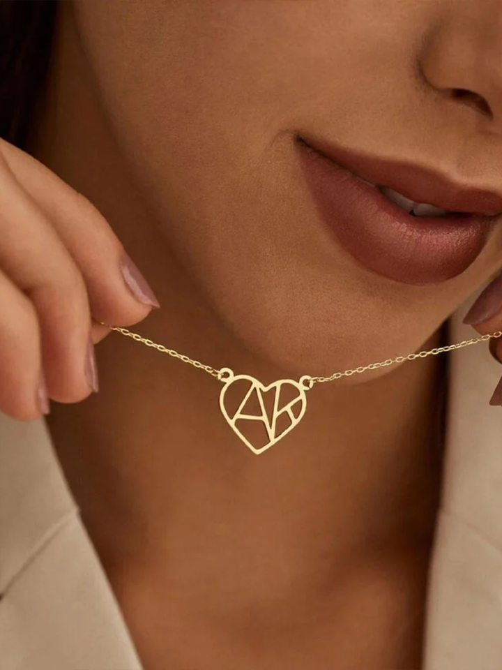 COLLIER CŒUR INITIAL